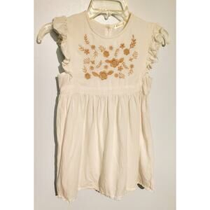 Momo Girls Floral Linen Cottagecore Beachy dress size XL Wedding Guest